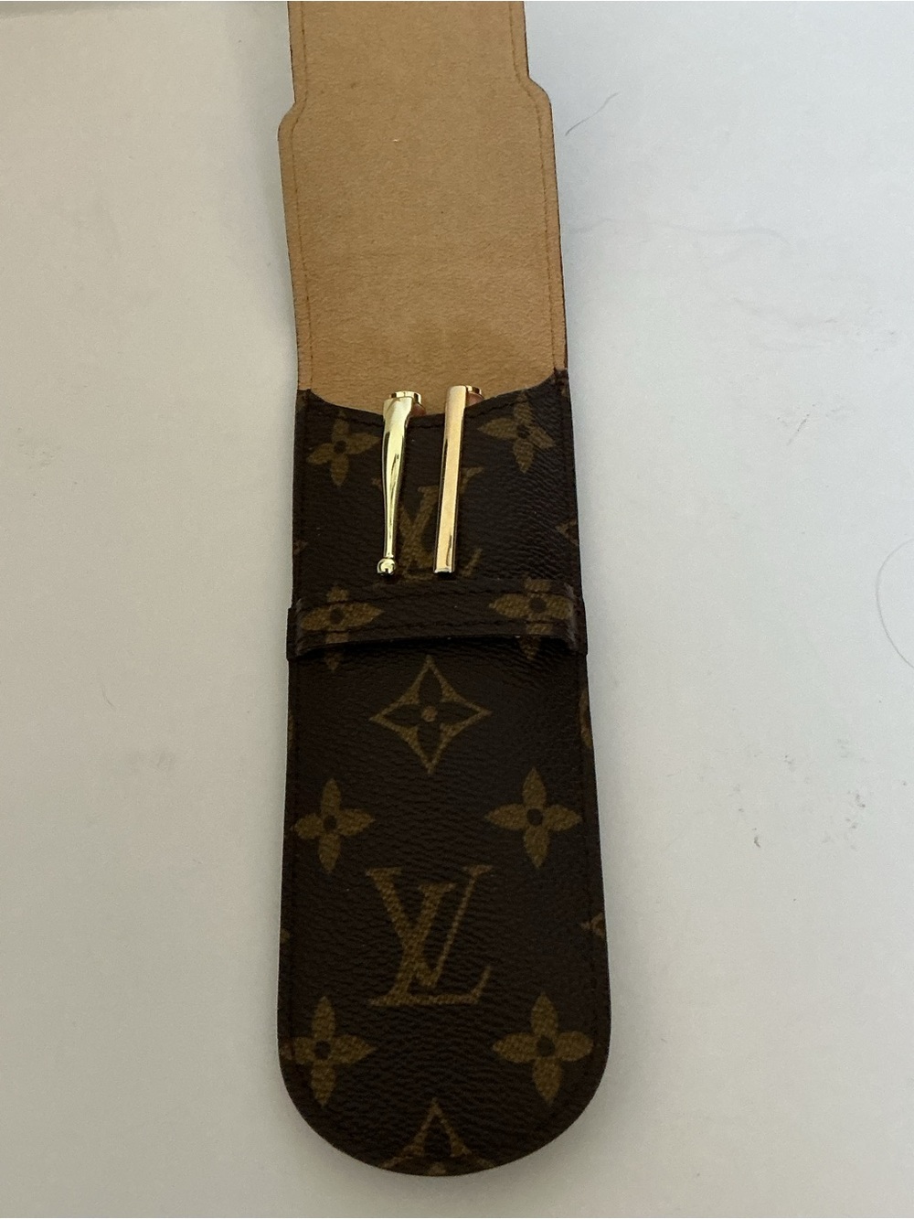 Louis Vuitton Pen Case Stylos Monogram Canvas Etui Brown LV - Picture 11 of 12